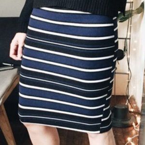 Zara Trafaluc Striped Pencil Skirt